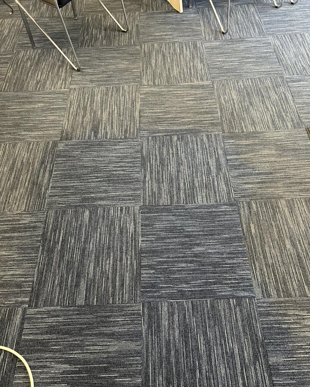 floor carpet showing difference in colour from cleaning